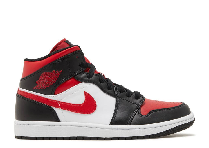 Jordan 1 Mid 'Black Fire Red'