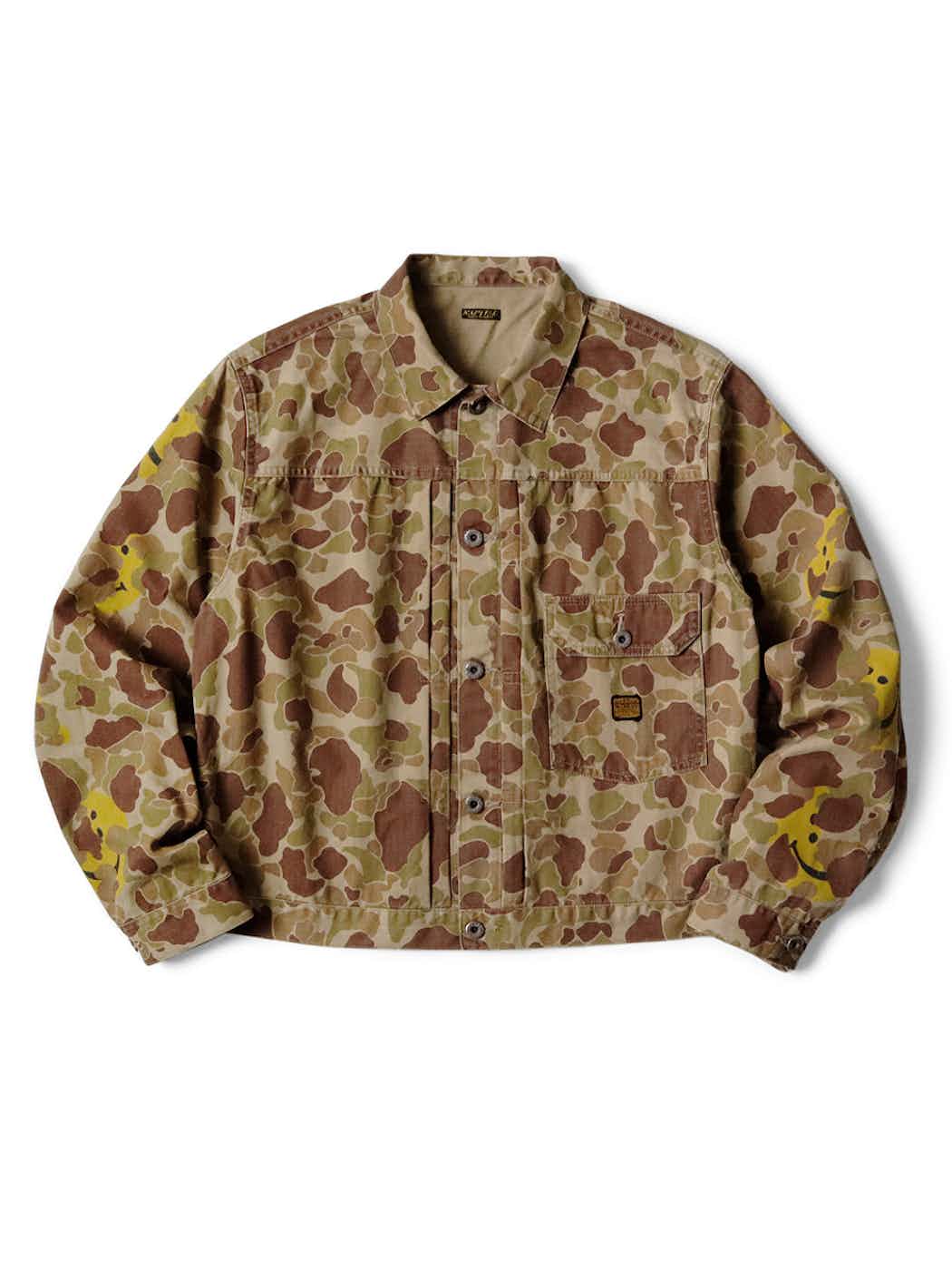 Kapital Herringbone Happy Peek-a-boo Camo 1st Jacket