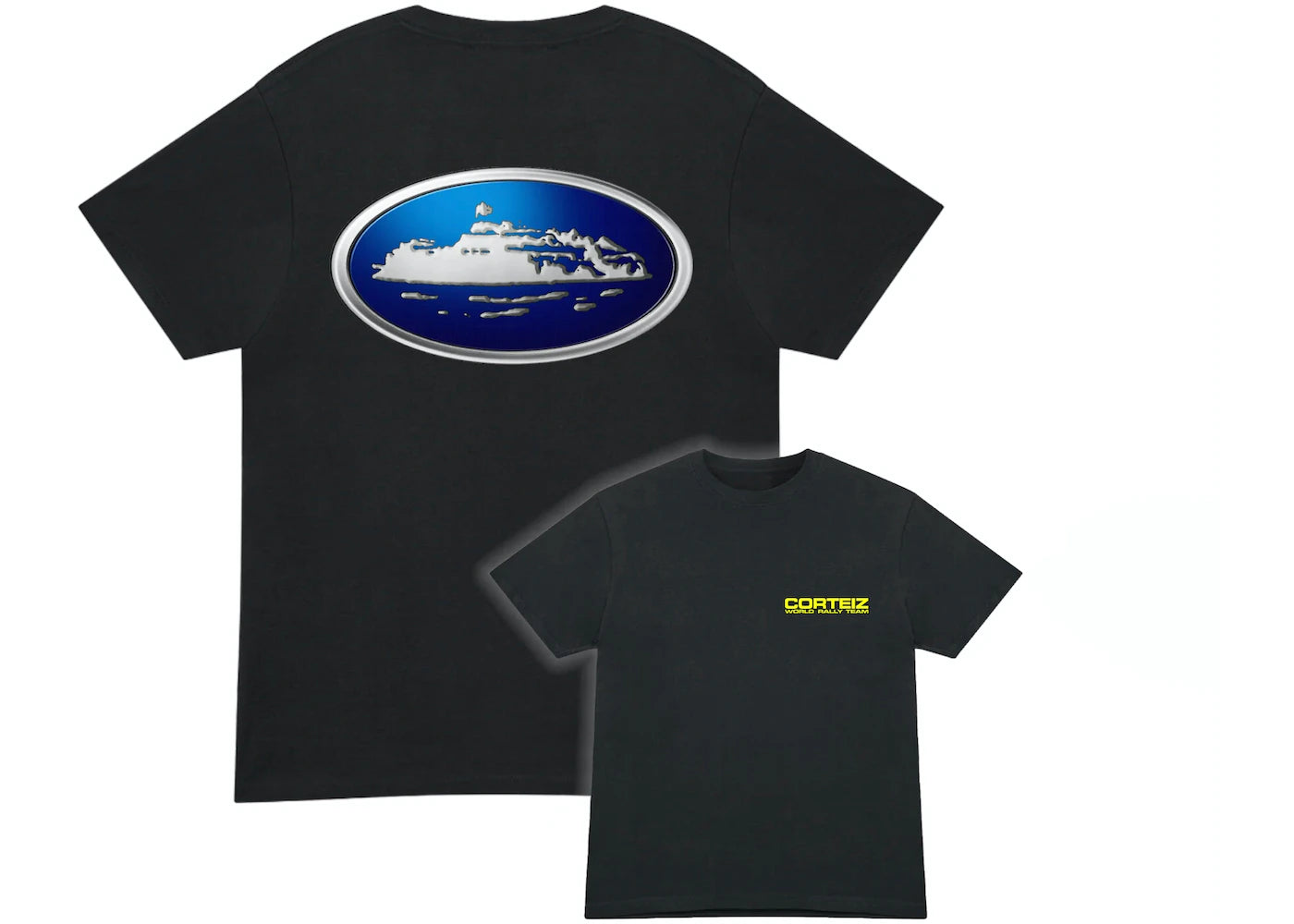 Corteiz Alcatraz World Rally Tee - 'Black'