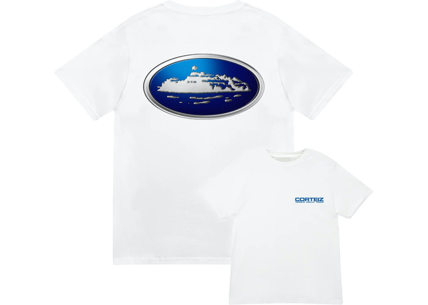 Corteiz Alcatraz World Rally Tee - 'White'