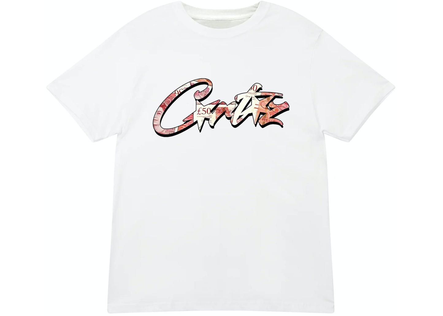 Corteiz Money On My Mind Tee - White