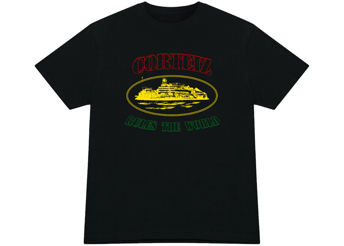 Corteiz OG Carni Alcatraz Tee - Black/Multi
