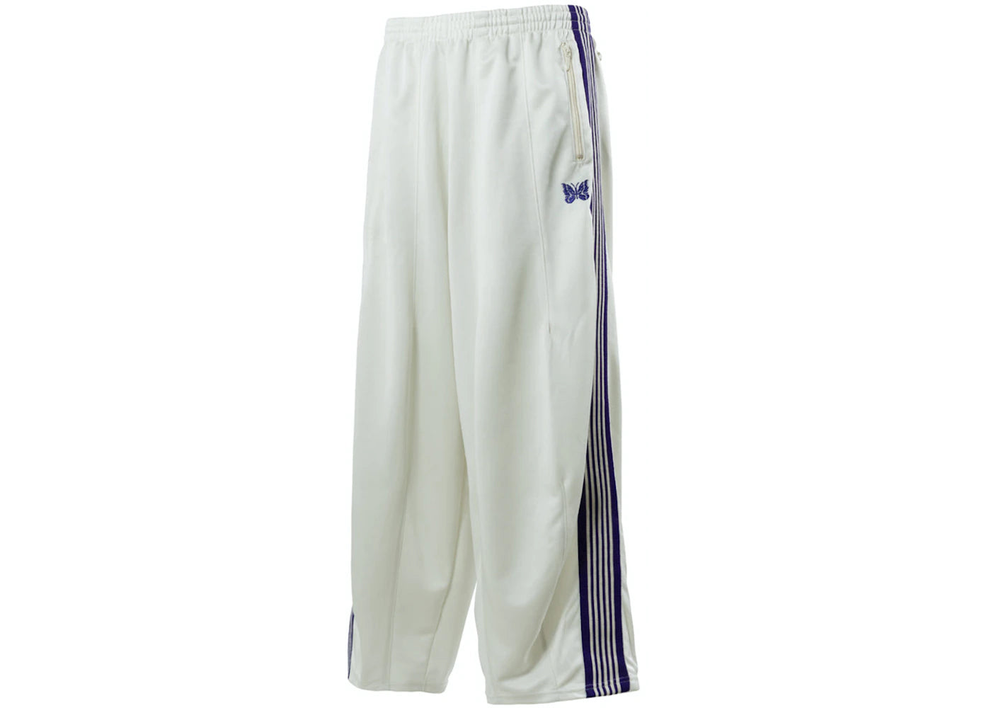 Needles Poly Smooth Track Pants - Ice White