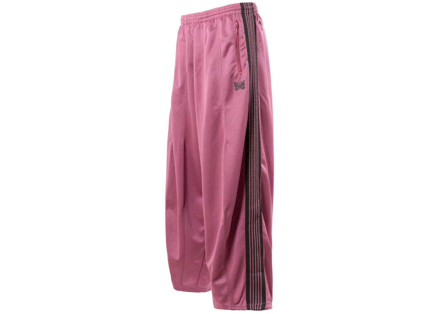 Needles Poly Smooth Track Pants - Smoke Pink