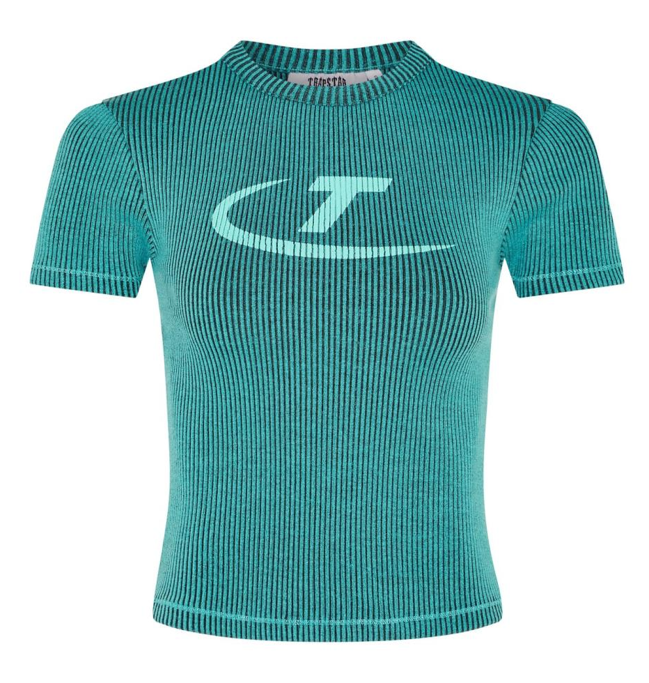 Trapstar Womens Baby Tee - Tiffany Blue