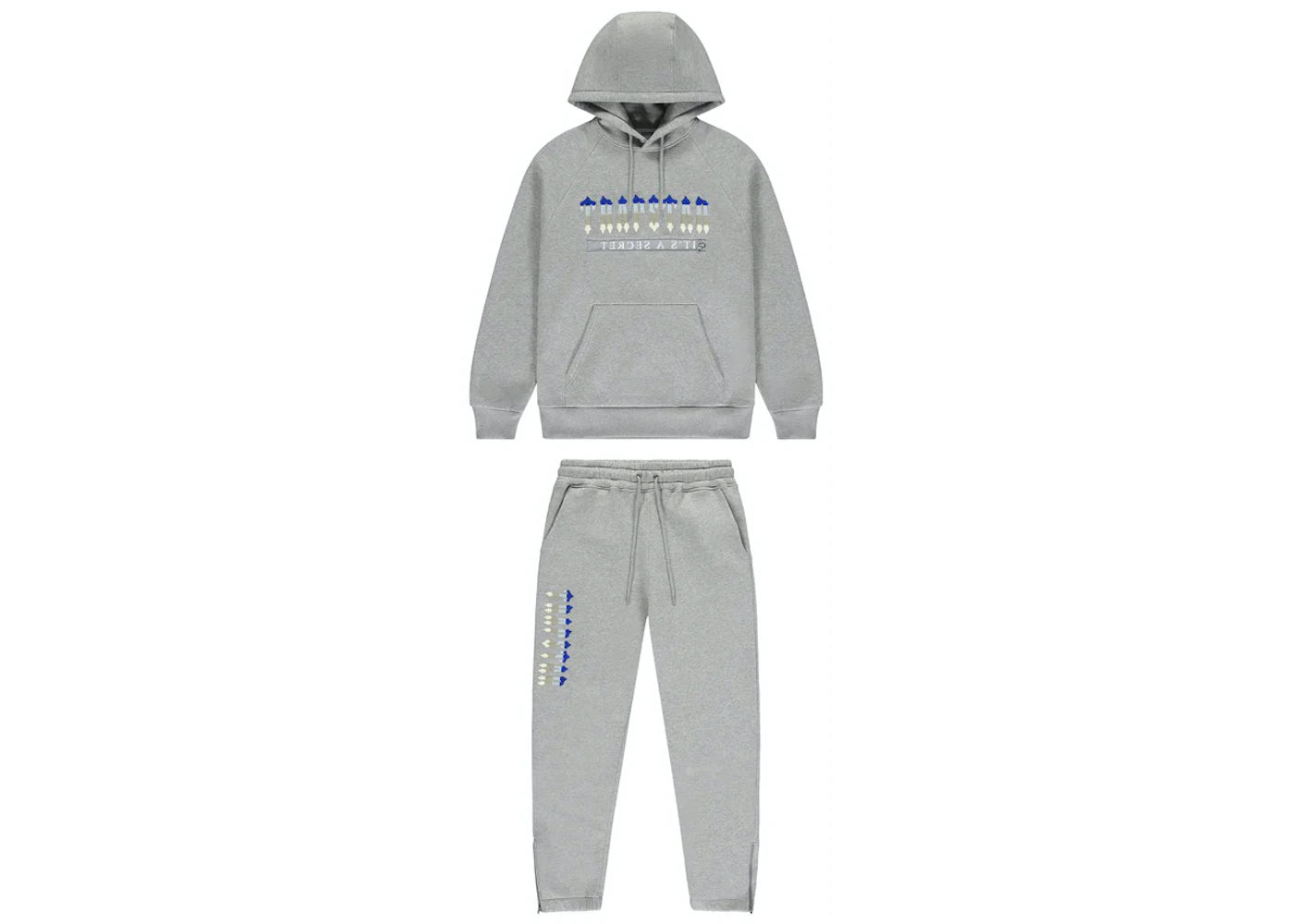 Trapstar Chenille Decoded Tracksuit 2.0 'Grey/Ice'