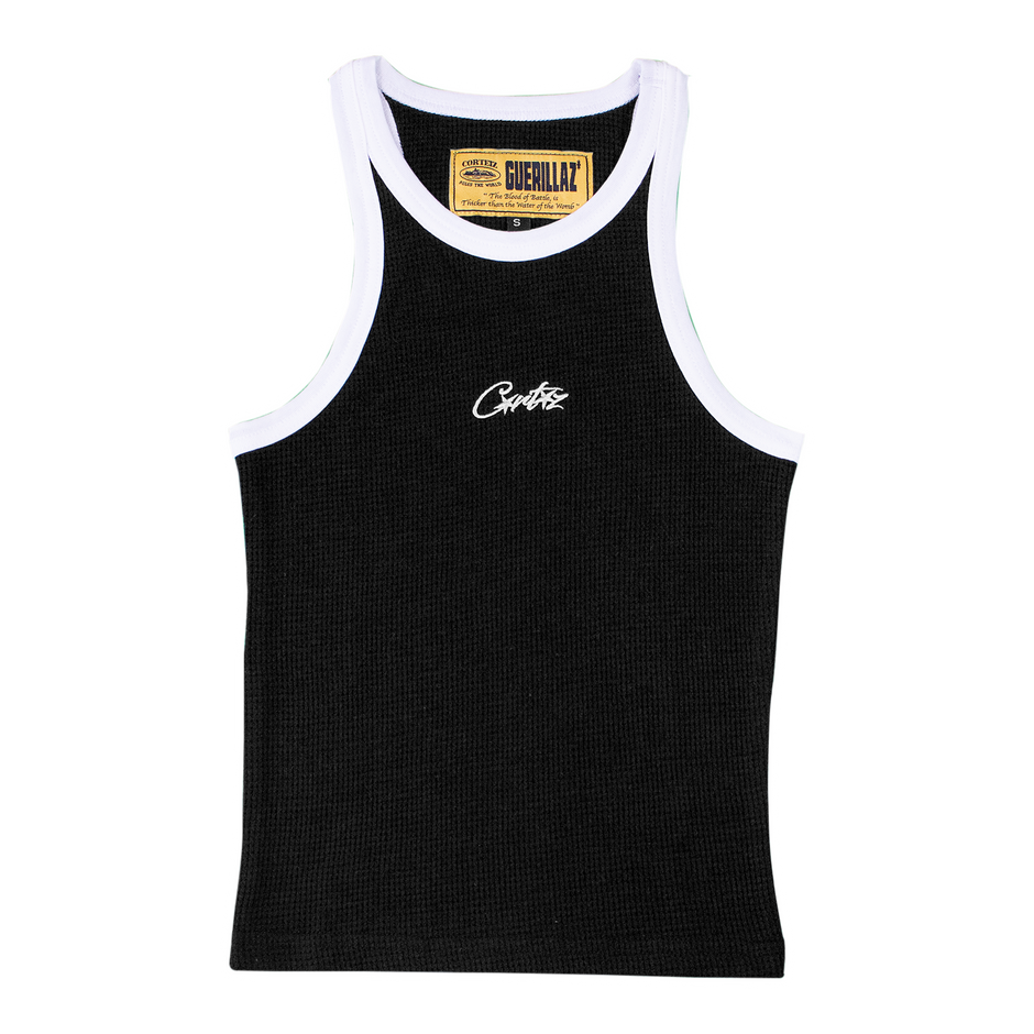 Women's Corteiz Contrast Tank Top - Black/White