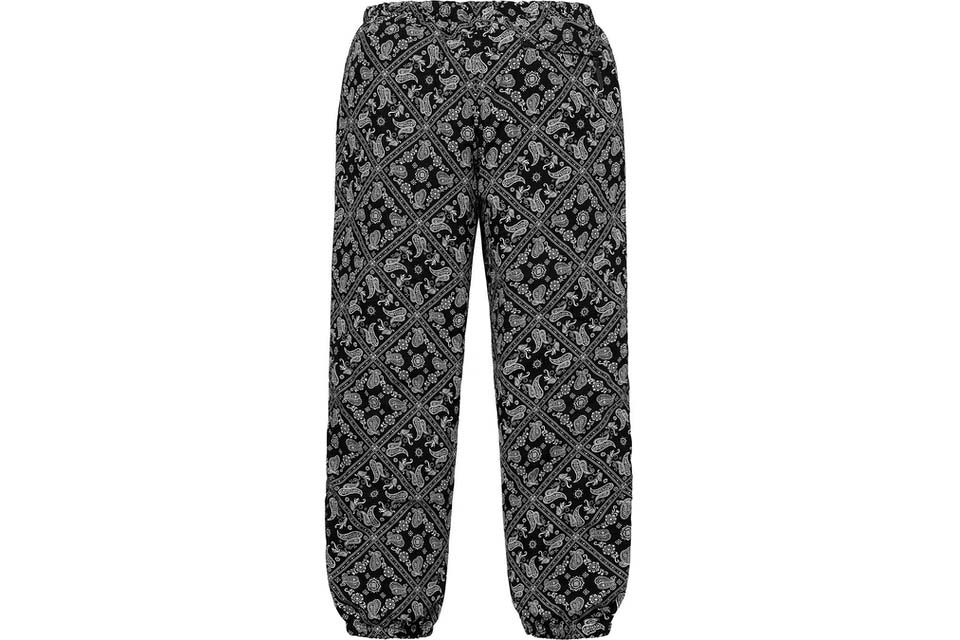 Supreme Bandana Track Pant Black – FLUENT STORE