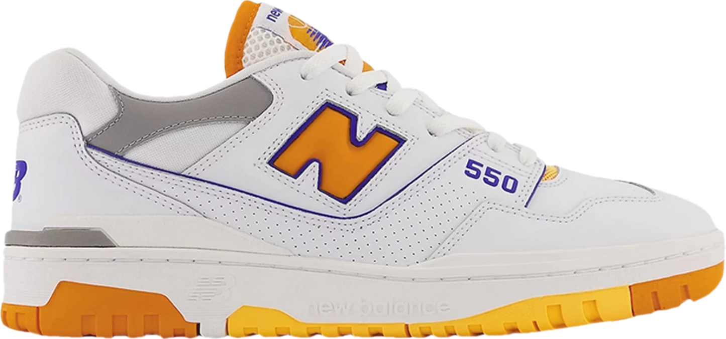 New Balance 550 White Vibrant Orange