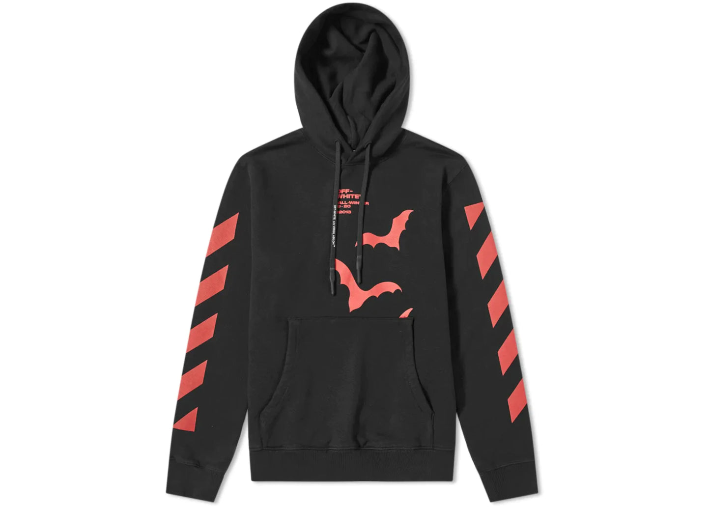 Off-White Diagonal Sleeve Bats Hoodie