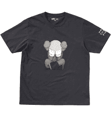KAWS x Uniqlo Tokyo First Tee - Dark Grey