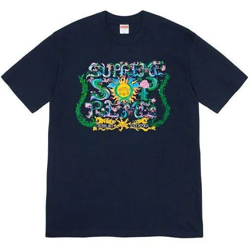 Supreme Crest Tee Navy SS21 FLUENT STORE