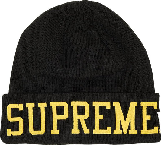 Supreme FW23 New Era Varsity Beanie Black