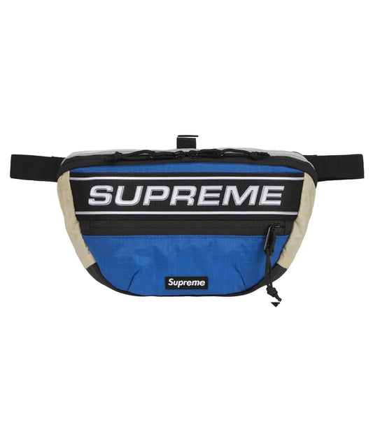 Supreme FW23 Logo Waist Bag Blue