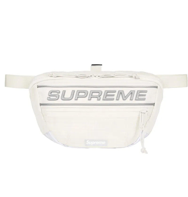 Supreme FW23 Logo Waist Bag White