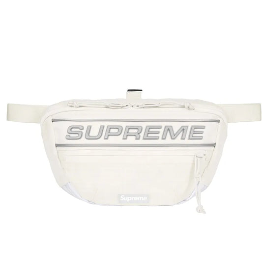 Supreme FW23 Logo Waist Bag White