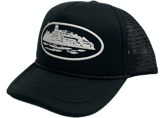 Corteiz - Alcatraz Trucker Hat 'Black/White'