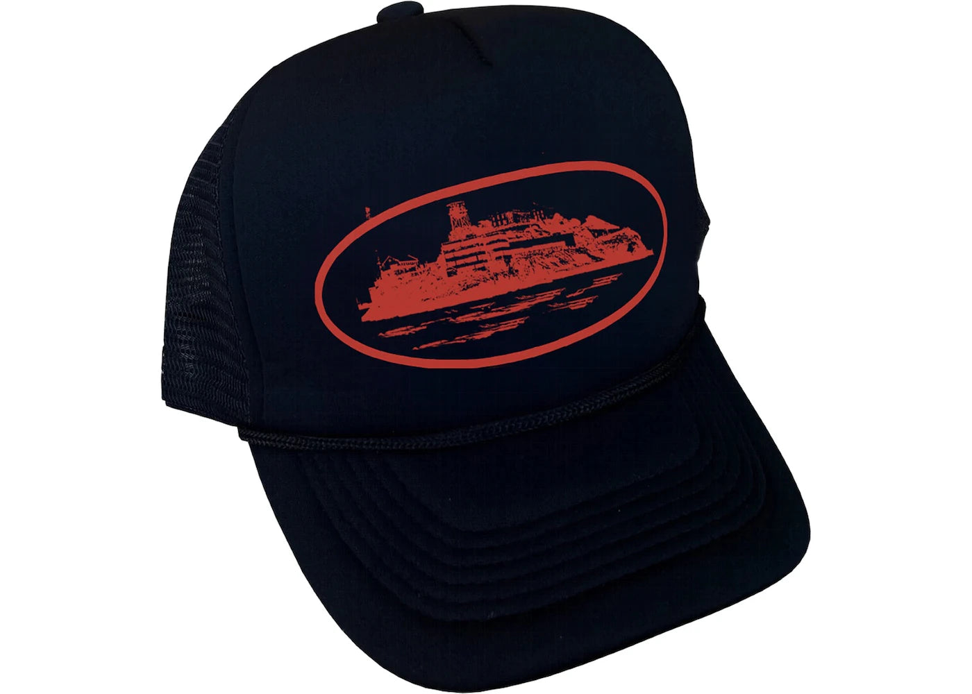 Corteiz - Alcatraz Trucker Hat 'Red/Black'