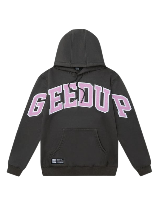 Geedup - Team Logo Hoodie 'Charcoal/Dusty Pink'