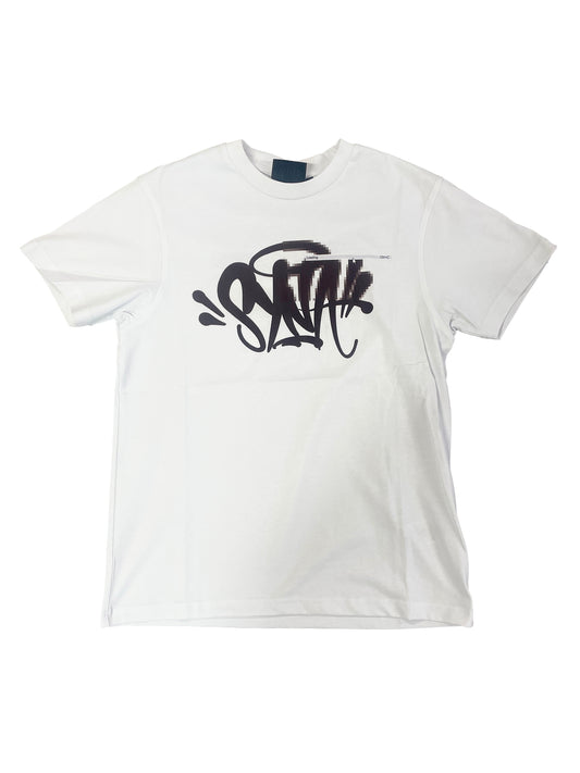 Syna  World  - Pixel Tee 'White/Taupe'