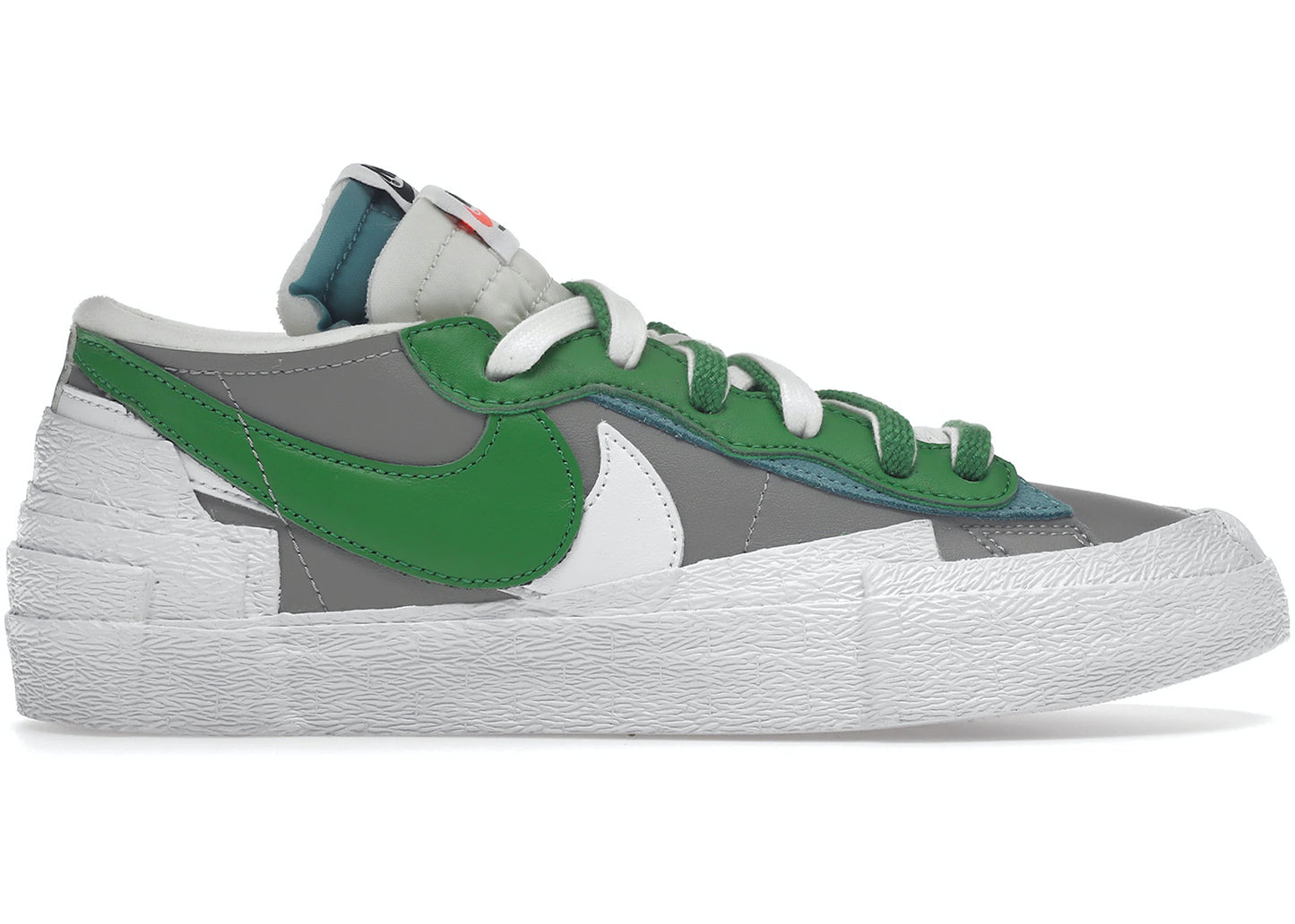 Nike Blazer Low / Sacai Medium Grey Classic Green