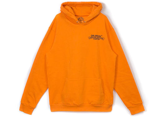 Off-White X Chrome Hearts 2018 Hoodie - Orange/Black