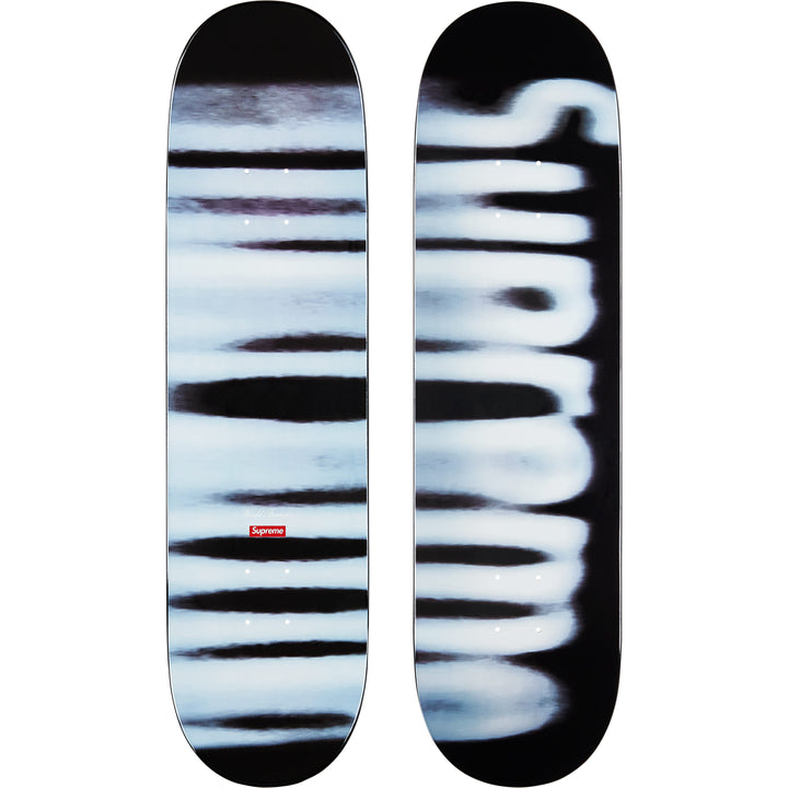 Supreme Blurred Logo Skateboard - Black