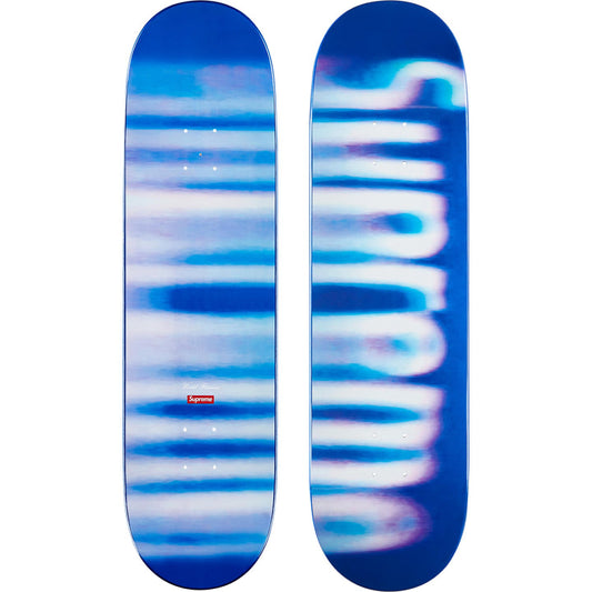 Supreme Blurred Logo Skateboard - Blue