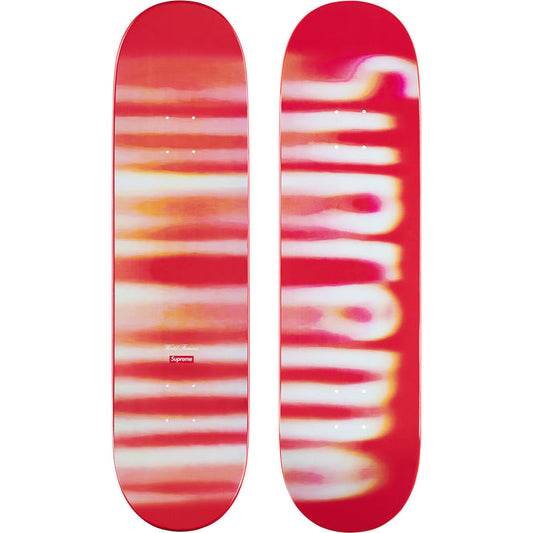 Supreme Blurred Logo Skateboard - Red