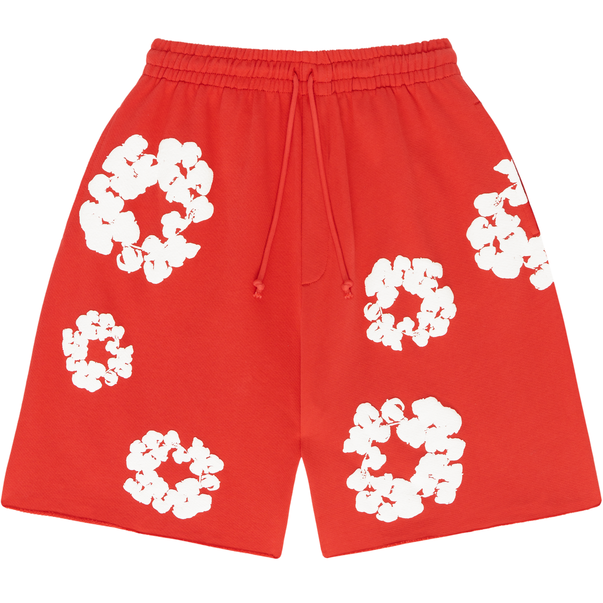Denim Tears - The Cotton Wreath Shorts Red