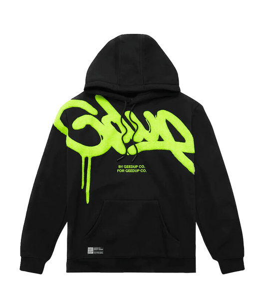 Geedup - Handstyle Hoodie 'Black/Neon'