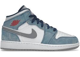 Jordan 1 Mid 'French Blue' (GS) - SALE