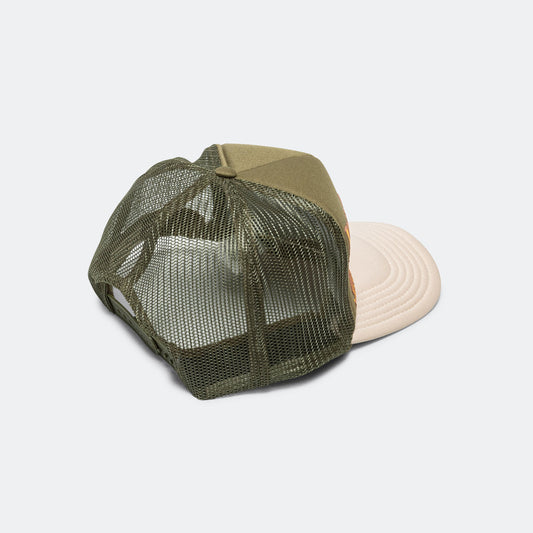 Kapital Coneycowbowy Trucker Cap Dark Green/ECRU