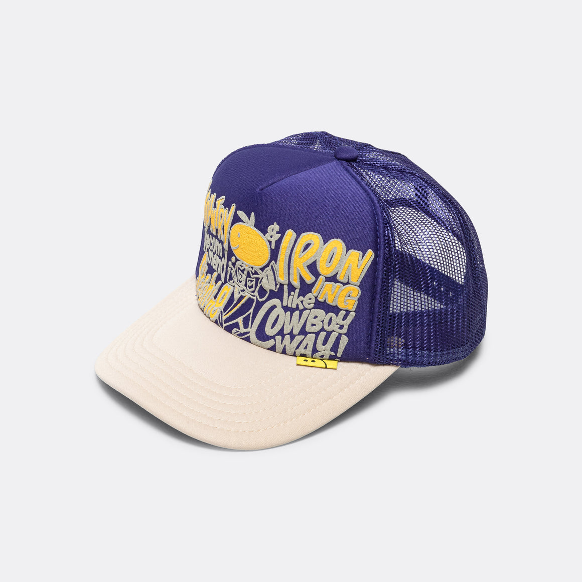 Kapital Coneycowbowy Trucker Cap Purple/ECRU