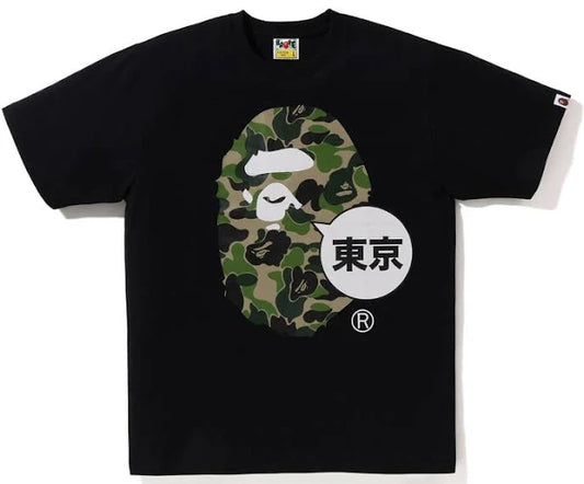 BAPE Tokyo Big Ape Head City Tee Black