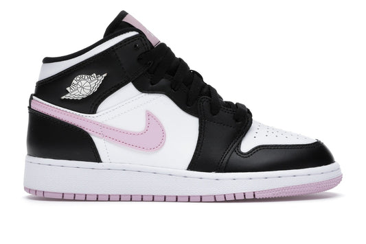 Jordan 1 Mid White Black Light Arctic Pink (GS)