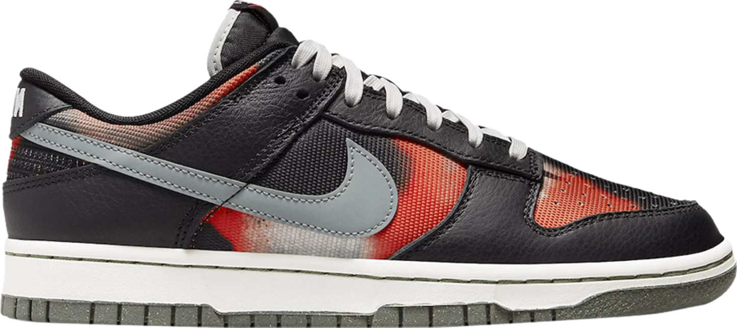 Dunk Low Graffiti Black Red