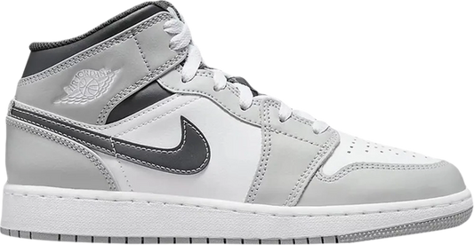 Jordan 1 Mid Light Smoke Grey (GS)