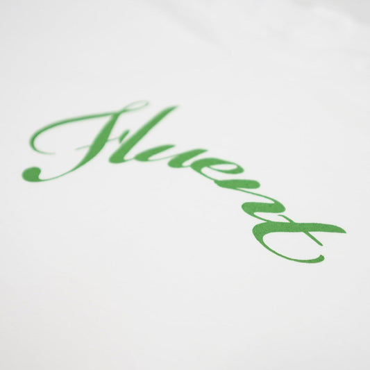 Cursive Tee - White / Green