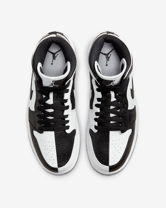 Jordan 1 Mid Split Black White (W)